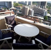Ürgüp Pamukkale Bahçe Balkon Seti: 60Cm Masa + 2 Adet Sandalye Katlanır Ahşap Takım - 6