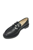 Comfort Shoes 303-24 Deri Trend Fashion Taşlı Kadın Babet - 2
