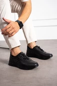 Albishoes Erkek Hakiki Deri Kışlık Casual Ayakkabı Kauçuk Taban Yumuşak Rahat Günlük Deri Ayakkabı - 1
