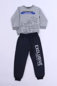ERKEK ÇOCUK 3 İPLİK EŞOFMAN TAKIMI EXTREME BASKILI A85 thumbnail 1