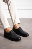 Albishoes Kışlık Kauçuk Kaymaz Taban Hakiki Deri Anatomik Baba Ayakkabı Erkek Günlük Ayakkabı(39-46) - 1