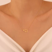 925 Ayar Gümüş Minimal Fil Kolye thumbnail 2