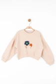 NK KİDS Kız Çocuk Örgü Çiçekli Sweat - 1