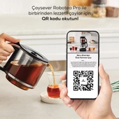 Karaca Çaysever Robotea Pro 4in1 2500 W Black Chrome Konuşan Cam Çay Makinesi - 5