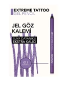 Flormar Extreme Tattoo Ekstra Kalıcı Işıltılı Jel Göz Kalemi 011 Purple Blaze - 6
