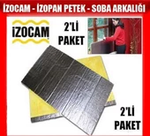 İZOCAM 2'Lİ FOLYOLU KALORİFER-RADYATÖR-SOBA ARKALIĞI İZOPAN 15MMX55CMX90CM - 1