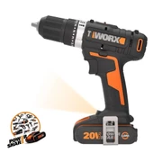 WORX WX370.1 Çift Akülü Şarjlı Darbeli Matkap 20Volt/2.0Ah. - 2