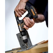 WORX WX390.1 20Volt 2.0Ah. Li-ion 1.2J Profesyonel SDS-Plus Pnömatik Çift Akülü Şarjlı Matkap + 8 Adet Uç + Mandren - 4