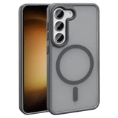 Samsung Galaxy S24 FE Kılıf Kablosuz Şarj Özellikli Mat Arka Yüzey Sio Kapak thumbnail 12