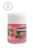Nova Color Su bazlı Cam Boya Şişe Pembe Renk 12'li - 1