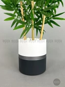 BİÇİÇEK   Yapay Bambu Ağacı 140cm lux saksı - 7