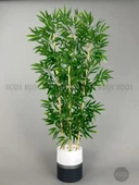 BİÇİÇEK   Yapay Bambu Ağacı 140cm lux saksı - 9