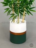 BİÇİÇEK   Yapay Bambu Ağacı 140cm lux saksı - 12