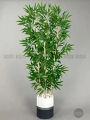 BİÇİÇEK   Yapay Bambu Ağacı 140cm lux saksı - 6