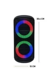 Torima KTS-1296 Siyah Telefon Tutacaklı RGB Ledli Taşınabilir Bluetooth Hoparlör Parti Speaker thumbnail 4