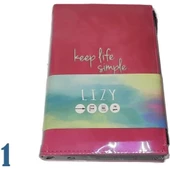 LIZY VELUR DESEN FERMUARLI DEFTER - 1