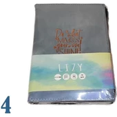 LIZY VELUR DESEN FERMUARLI DEFTER - 4