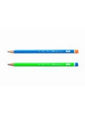 Faber Castell 2b Üçgen Mercanlı Kurşun Kalem Neon Renkler - 1