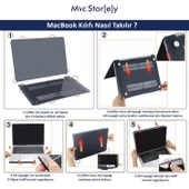 Macbook Air Kılıf 13 inç R-CTLW (Eski USB'li Model 2010-2017) A1369 A1466 ile Uyumlu - 10