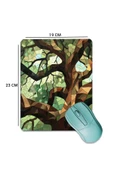 SonicTouch Mozaik Ağaç Pürüzsüz Yüzey Kaymaz Taban Dikişsiz Kenar Gamer Oyuncu Mouse Pad 19x23cm - 2