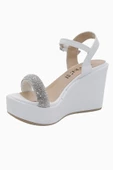 Mergenshoes Jwl J11 Beyaz Günlük Dolgu Topuk Kadın Ayakkabı - 2