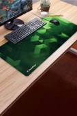 SonicTouch UltraGrand Zümrüt Yeşili Küpler Gamer Oyuncu Xxl Klavye Mouse Pad 40x90Cm - 3