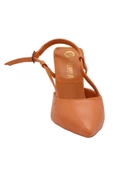 Mergenshoes S044 Turuncu Günlük 9 Cm Klasik Topuk Kadın Ayakkabı - 3