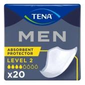 Tena Level 2 Orta Boy M Beden 4 Damla 20'li Erkek Mesane Pedi - 1