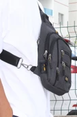 Mergenshoes Svt16 Siyah Su Geçirmez Kanvas Body Bag Sırt Çantası - 2