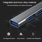 PrimeX PX-TYP060 4 Port Type-C USB3.0 Çoklayıcı, 4 Port Type C USB Çoklayıcı, Type C + USB3.0 Çoklayıcı - 6
