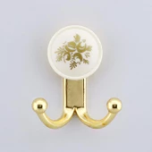 Misket 5 Adet Gold Vestiyer Dolap Askılık Askılığı Duvar Banyo Mutfak Elbise Kıyafet Askısı Altın thumbnail 3