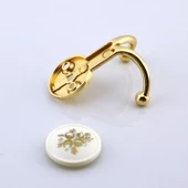 Misket 5 Adet Gold Vestiyer Dolap Askılık Askılığı Duvar Banyo Mutfak Elbise Kıyafet Askısı Altın thumbnail 5