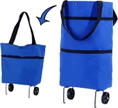 Valkyrie Katlanabilir Pazar Arabası Pazar Çantası Çok Amaçlı Çanta Tekerlekli Market Çarşı Arabası - 2