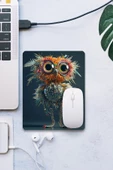 SonicTouch Kokoş Baykuş Pürüzsüz Yüzey Kaymaz Taban Dikişsiz Kenar Gamer Oyuncu Mouse Pad 19x23cm - 1