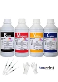 Tecprint HP 970XL-971XL 1 Litre Cmyk Muadil Mürekkep Seti+Enjektör+Eldiven - 1