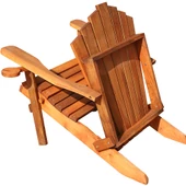 Salda Adirondack Katlanır Ahşap Bahçe Koltuğu - Katlanır Sandalye thumbnail 3