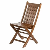 Avşa Katlanır Ahşap Bahçe Balkon Sandalyesi Kolçaksız (Acropol Chair) - 1