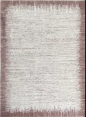 Modern abstrak yağmur bordür desenli Kahverengi Beyaz Halı Kaymaz Taban Makinada Yıkanabilir - 3
