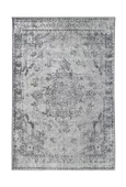 Modern Klasik Eskitme desenli Gri Halı Kaymaz Taban Makinada Yıkanabilir - 4