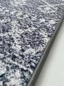 Modern Şönil Dokuma İskandinav Örgü desenli koyu Gri Halı - 4