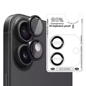 Bİ METAL RİNG IPHONE 16/16 PLUS SİYAH KAMERA KORUYUCU - 1