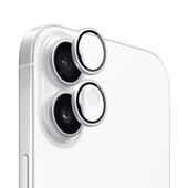 Bİ METAL RİNG IPHONE 16/16 PLUS BEYAZ KAMERA KORUY - 2