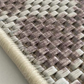 Dış Mekan Jüt Hasır Halı Dokuma Taban kilim desenli Krem Bej - 2