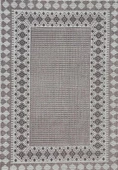 Dış Mekan Jüt Hasır Halı Dokuma Taban kilim desenli Krem Bej - 4
