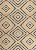 İskandinav tarzı Geometrik Karo desenli Bej Mavi Krem Halı Kaymaz Taban Makinada Yıkanabilir - 3