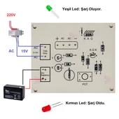 12V Akü Şarj Devresi - Demonte(Montesiz) - 3
