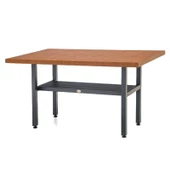 Çamlıca Alüminyum Masa 100x200 -Bahçe Balkon Mutfak Masası - Alt Tablalı - 1