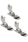 Sanayi Düz Dikiş Makinası Şifon Kenar Çok Amaçlı Temiz Kıvırma Ayağı 1-2-3mm 3 Lü Set - 1