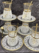 AGRA GOLD DEKOR ÇAY SETİ 6 KİŞİLİK 18 PARÇA - 2