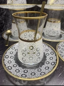 AGRA GOLD DEKOR ÇAY SETİ 6 KİŞİLİK 18 PARÇA - 1